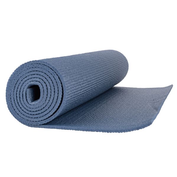 Коврик для фитнеса и йоги Power Play Yoga Mat темно-синий (173смx61смx0.6см) PP_4010_Navy_(173*0,6) фото