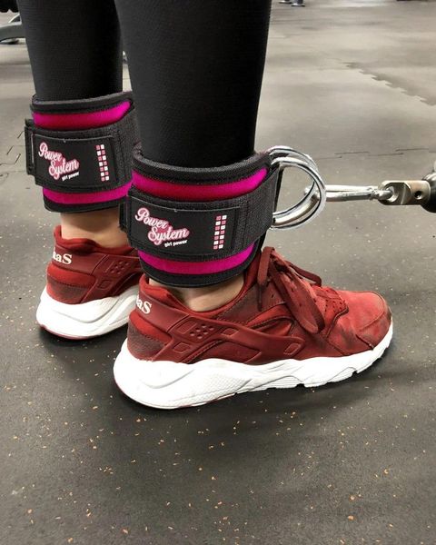 Манжети для тяги на ноги Power System Ankle Strap Gym Babe PS-3450 рожеві PS_3450_Pink фото