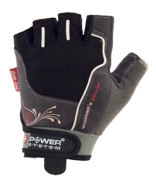 Перчатки для фитеса и тренажерного зала женские Power System Woman&rsquo;s Power PS-2570 Black PS-2570_XS_Black фото