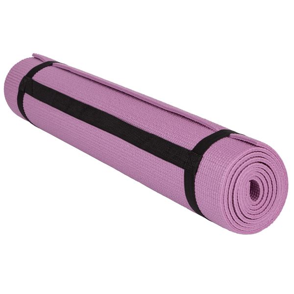 Коврик для фитнеса и йоги Power Play Yoga Mat розовый (173смx61смx0.6см) PP_4010_Rose_(173*0,6) фото