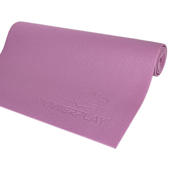 Килимок для фітнесу та йоги Power Play Yoga Mat рожевий (173смx61смx0.6см) PP_4010_Rose_(173*0,6) фото