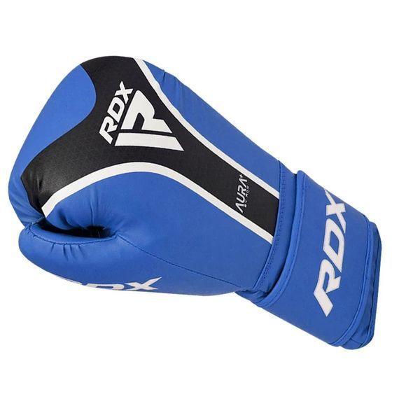 Боксерские перчатки RDX AURA PLUS T-17 сине-черные BGR-T17UB-10OZ+ фото