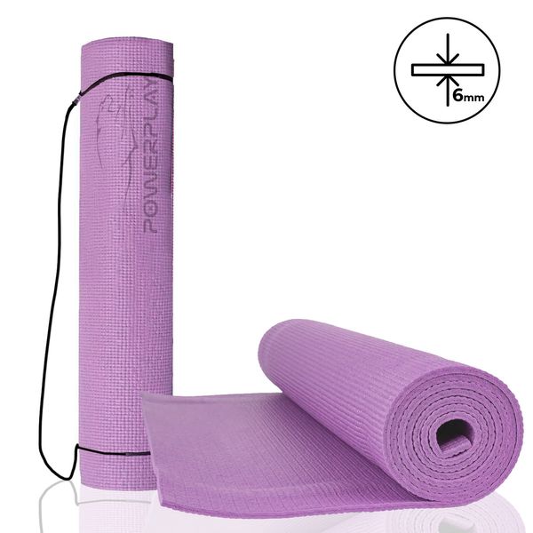 Коврик для фитнеса и йоги Power Play Yoga Mat розовый (173смx61смx0.6см) PP_4010_Rose_(173*0,6) фото