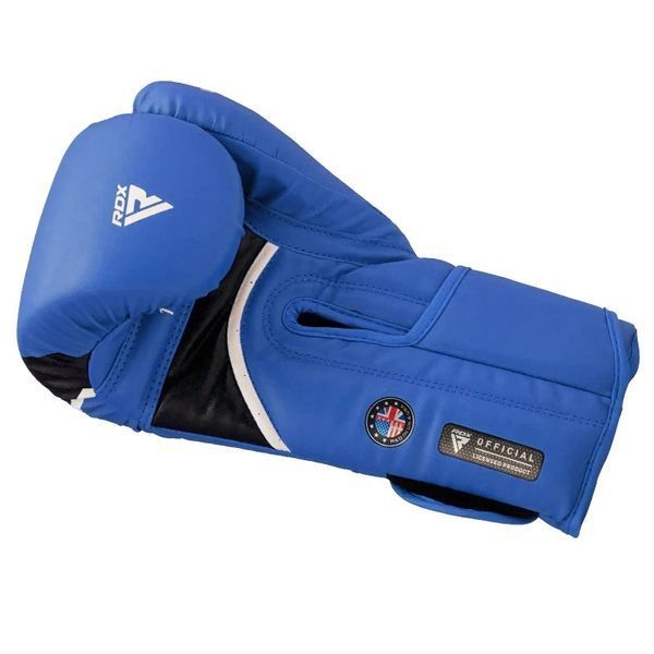 Боксерские перчатки RDX AURA PLUS T-17 сине-черные BGR-T17UB-10OZ+ фото