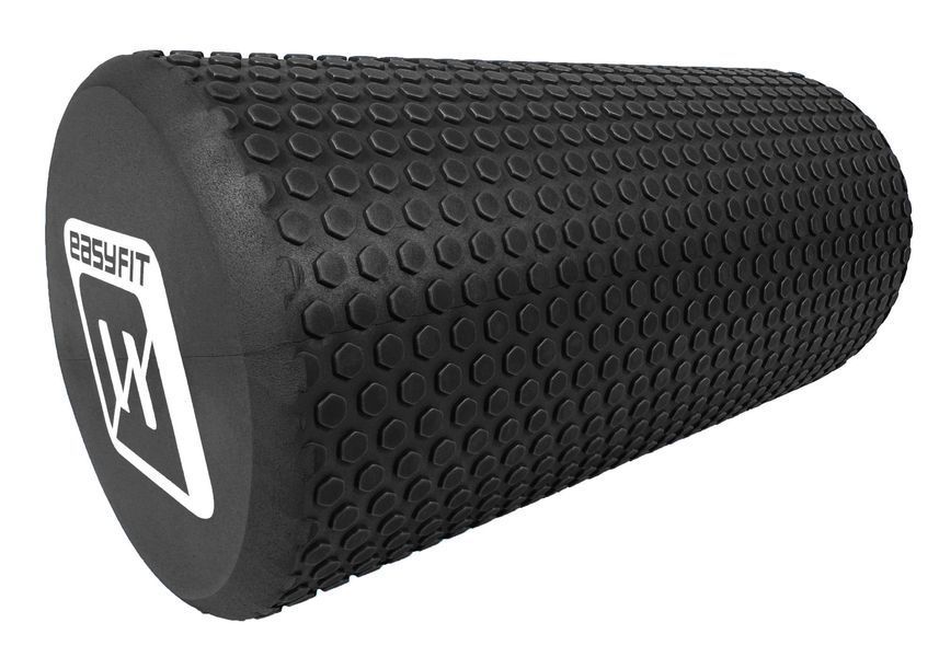 Масажний ролик EasyFit Foam Roller 30 см чорний EF-2024-BK фото