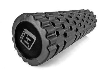Масажний ролик EasyFit Solid Roller Mini 30 см посилений чорний EF-2057-BK фото