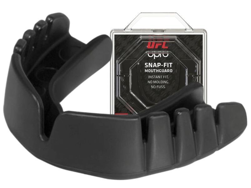 Капа боксерская Opro Instant взрослая (возраст 11+) бело-золотая SN_JR_UFC_Black фото