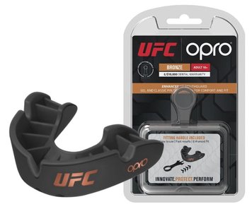 Капа для бокса детская OPRO Bronze UFC черная UFC_Jr_Bronze_Bl фото