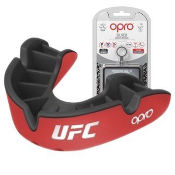 Капа для бокса Opro Silver UFC взрослая (возраст 11+) красно-черная UFC_Silver_R/Bl фото