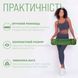 Коврик для йоги та фитнеса 183см*61см*6 мм EasyFit TPE+TC двухслойный зелено-черный EF-1924-GNBK фото 2