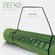 Коврик для йоги та фитнеса 183см*61см*6 мм EasyFit TPE+TC двухслойный зелено-черный EF-1924-GNBK фото 6