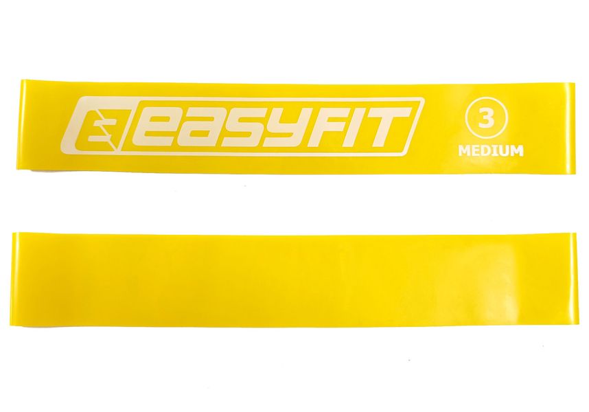 Фітнес гумка EasyFit №3 жовта EF-1812-3 фото