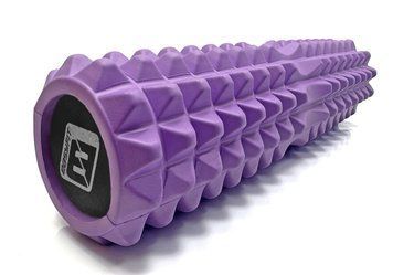 Масажний ролик виїмкою для хребта посиленний EasyFit Solid Grid Roller 45 см v.2.2s фіолетовий EF-2053-V фото