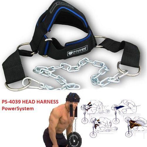 Тяга (упряж) для тренування шиї Power System Head Harness PS-4039 PS-4039_Black-Blue фото