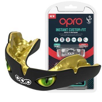 Капа боксерская Opro Instant Eyes взрослая (возраст 11+) черно-зеленый Instant_Bl/Green фото