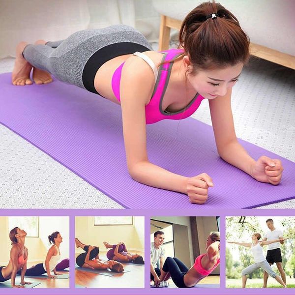 Килимок для фітнесу та йоги Power System Fitness-Yoga Mat PVC фіолетовий (173смx61смx0.6см) PS-4014_Purple фото