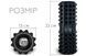 Масажний ролик для спини EasyFit Grid Roller 33 см v.1.2 посилений із заглушками чорний EF-2022a-BK фото 2