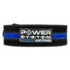 Пояс для пауэрлифтинга Power System PowerLifting PS-3800 кожаный PS-3800_M_Black_Blue фото 2