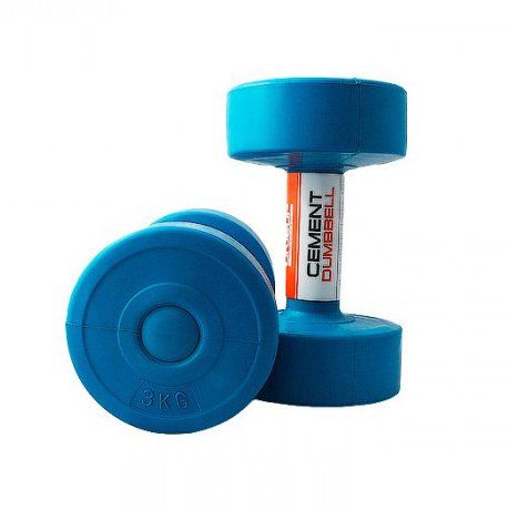 Гантелі для фитнесу композитні LiveUP Cement Dumbell 2шт по 3 кг LS2003-3 фото