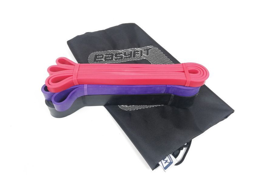 Гума для підтягування на турніку і тренувань EasyFit: набір 2-45 кг (3 шт) EF-2453s фото