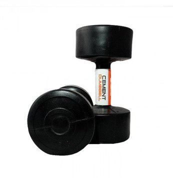 Гантели для фитнеса композитные LiveUP Cement Dumbell 2шт по 5 кг LS2003-5 фото