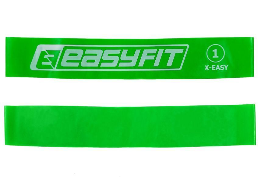 Резиновое кольцо для фитнеса, лента сопротивления EasyFit №1 (2.5кг) зеленая EF-1813-1 фото