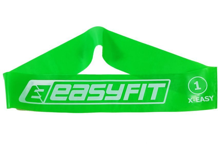 Резиновое кольцо для фитнеса, лента сопротивления EasyFit №1 (2.5кг) зеленая EF-1813-1 фото