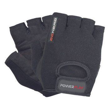 Рукавички для фітнесу та залу PowerPlay 9200 чорно-червоні PP_9200_Black фото