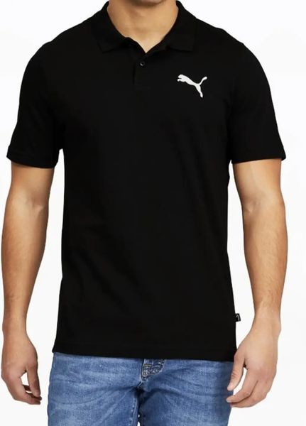 Футболка чоловіча Puma Essentials Jersey Polo 588509 01 black 588509_01 фото