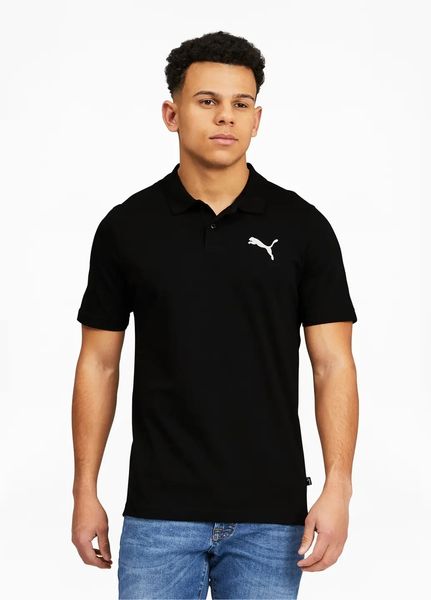 Футболка мужская Puma Essentials Jersey Polo 588509 01 black 588509_01 фото