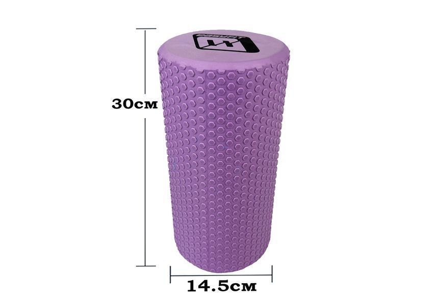 Массажный ролик EasyFit Foam Roller 30 см фиолетовый EF-2024-V фото