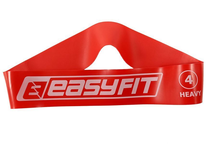 Резиновое кольцо для фитнеса, лента сопротивления EasyFit №4 (15кг) красная EF-1813-4 фото