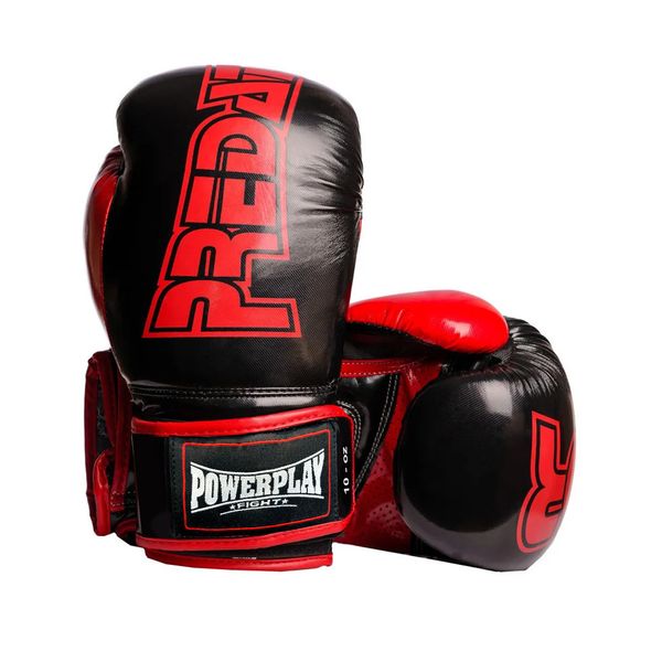 Боксерские перчатки Power Play Predator 3017 черные PP_3017_8oz_Black фото