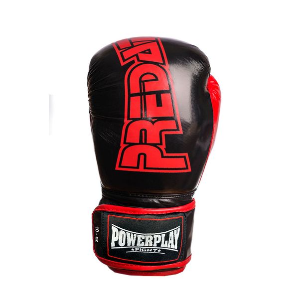 Боксерские перчатки Power Play Predator 3017 черные PP_3017_8oz_Black фото