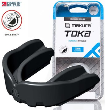 Капа для бокса взрослая Makura Toka черная Toka_SR_Black фото