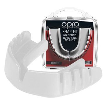 Капа боксерская для детей и взрослых Opro Snap-Fit белая SN_White фото