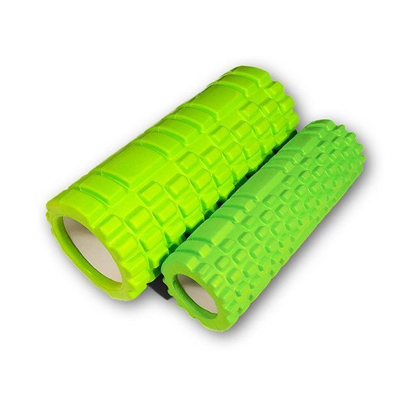 Массажный ролик EasyFit Grid Roller Double 33 см салатовый EF-7737s-6 фото