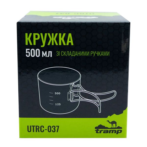 Кружка зі складаними ручками Tramp 500мл UTRC-037-metal метал UTRC-037-metal фото