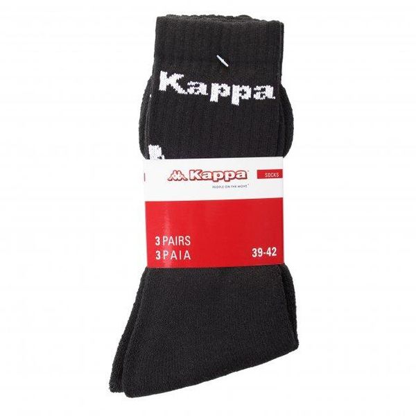 Шкарпетки Kappa Socks Logo Saboya 3PPK 304MT00-901 чорні 304MT00-901 фото