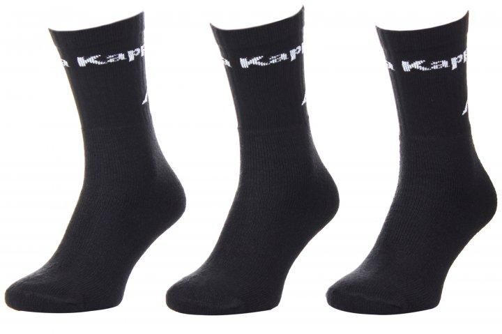 Шкарпетки Kappa Socks Logo Saboya 3PPK 304MT00-901 чорні 304MT00-901 фото