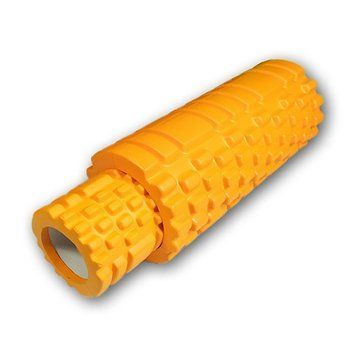 Масажний ролик EasyFit Grid Roller Double 33 см помаранчевий EF-7737s-5 фото