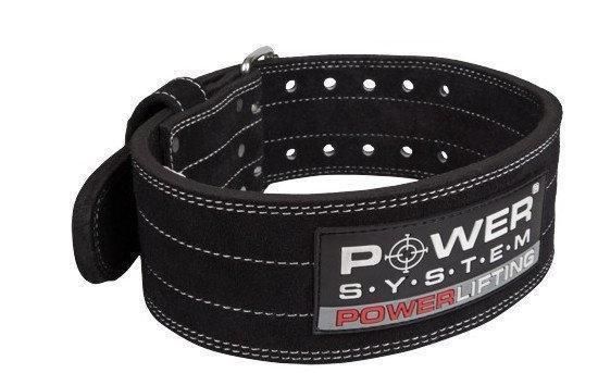 Пояс для пауерліфтингу Power System PowerLifting PS-3800 шкіряний PS-3800_M_Black_Black фото