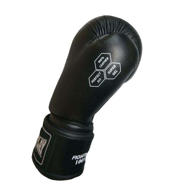 Боксерські рукавички шкіряні Power Play Impulse 3088 чорні PP_3088_10oz_Black фото