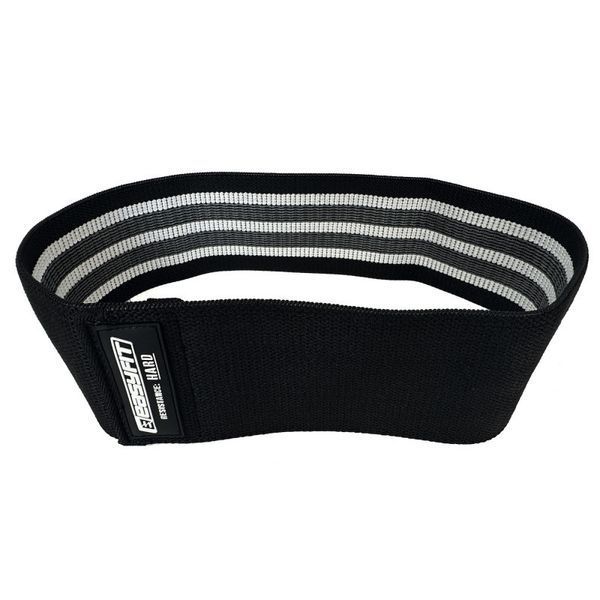 Тканинна гумка (стрічка) для фітнесу EasyFit Hard 18-25 кг чорна EF-1820-H фото