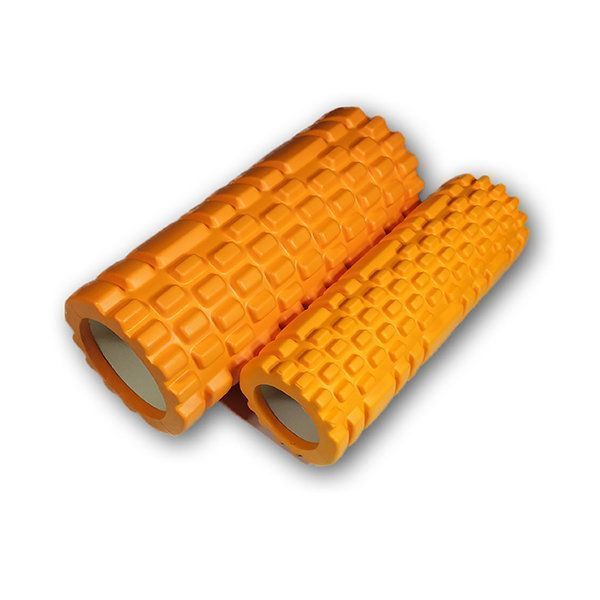 Масажний ролик EasyFit Grid Roller Double 33 см помаранчевий EF-7737s-5 фото