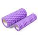 Масажний ролик EasyFit Grid Roller Double 33 см фіолетовий EF-7737s-1 фото 2