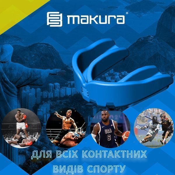 Капа для боксу та єдиноборств Makura Toka доросла (вік 11+) синя Toka_SR_Blue фото