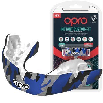 Капа для бокса и единоборств Opro Instant CAMO взрослая (возраст 11+) черно-синие Instant_CAMO_Bl/Blue фото