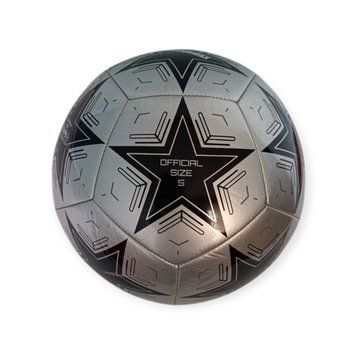 Футбольный мяч SOCCER MAX STAR размер 5 серебряный SM-STAR-SY фото