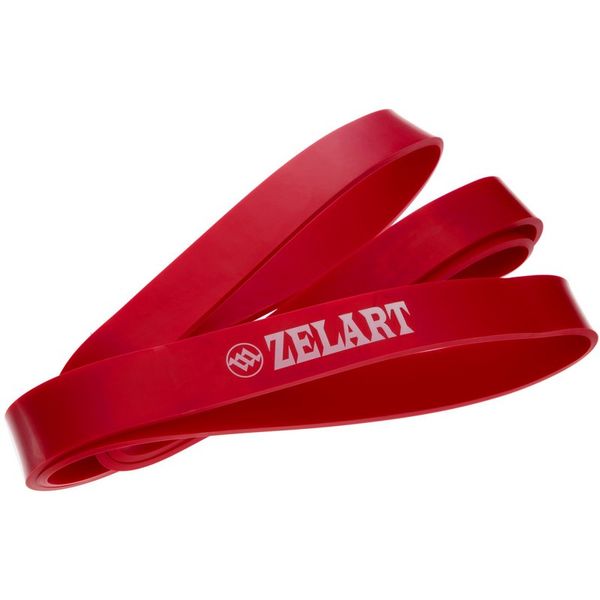 Резина для тренировок Zelart Power Bands 2080*28*4,5мм, жесткость S, нагрузка 15-37кг FI-3917-R фото